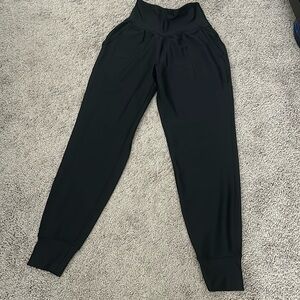 Black athletic joggers